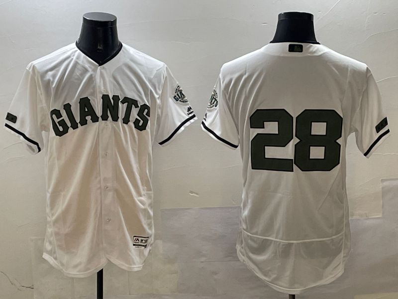 Men San Francisco Giants #28 No Name White Elite 2025 Nike MLB Jersey style 4->san francisco giants->MLB Jersey